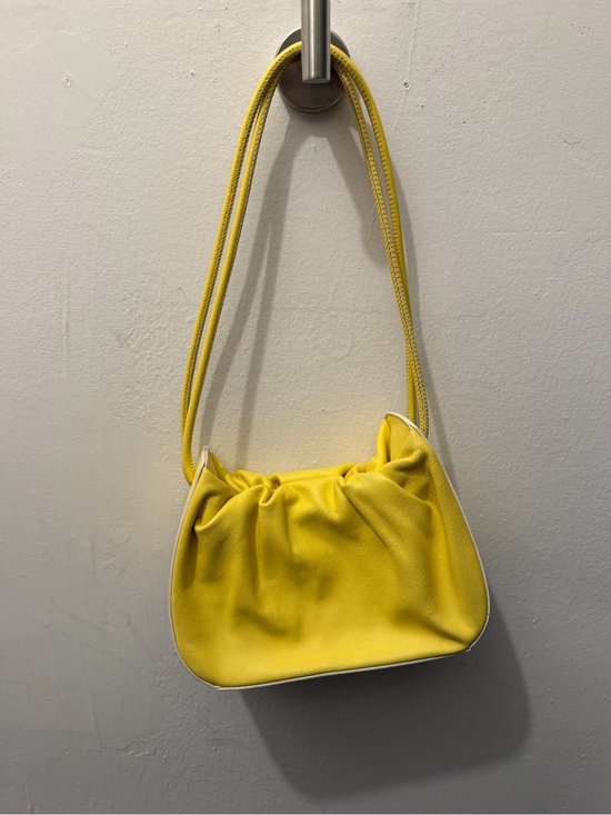 STAUD Handbags - STAUD Yellow Gathered Shoulder Bag